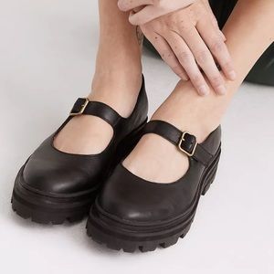 Madewell Freya Platform Lug Sole Mary Jane Shoes
